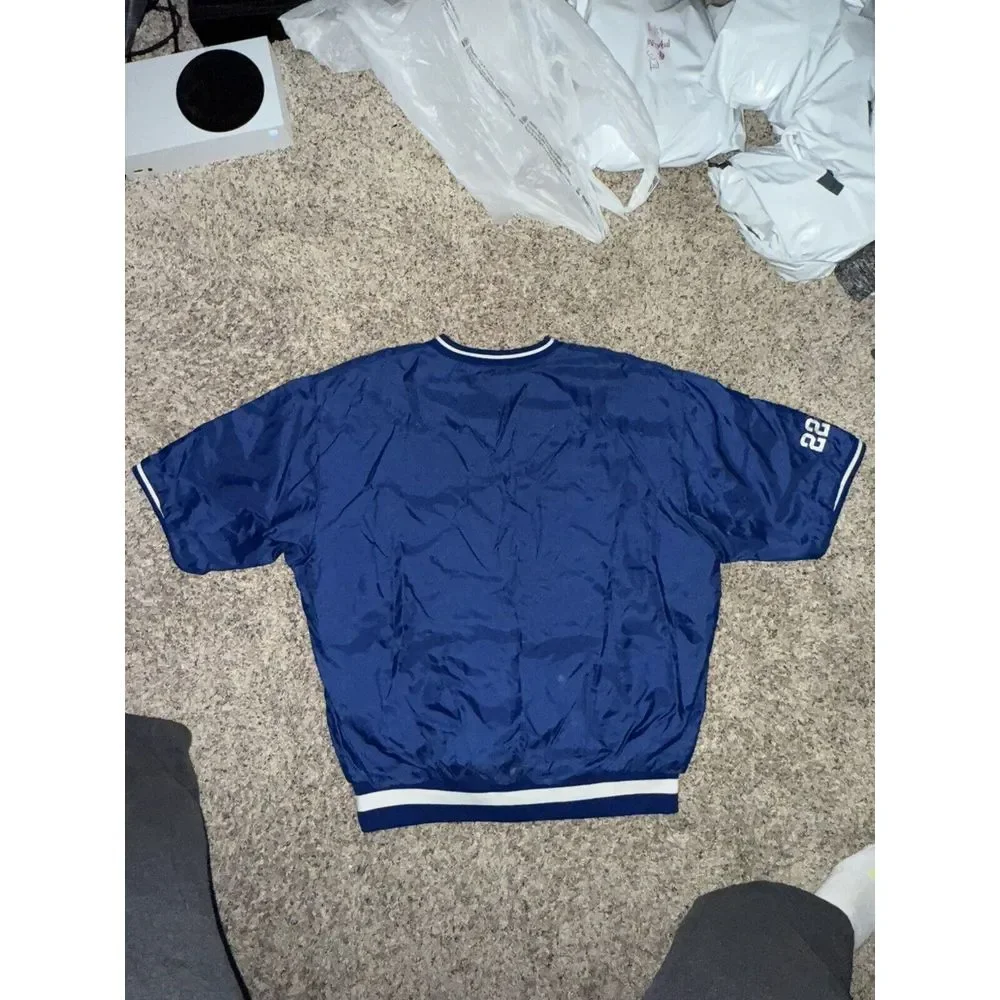 Vintage Duke Blue Devils Team Issue Baseball Warm Up Pullover‎ Men's XL #22